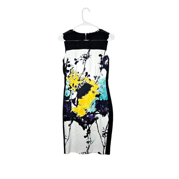 T Tahari Dresses & Skirts - NWOT T Tahari Abstract Sleeveless Knee Length Bodycon Dress Size 2 XS